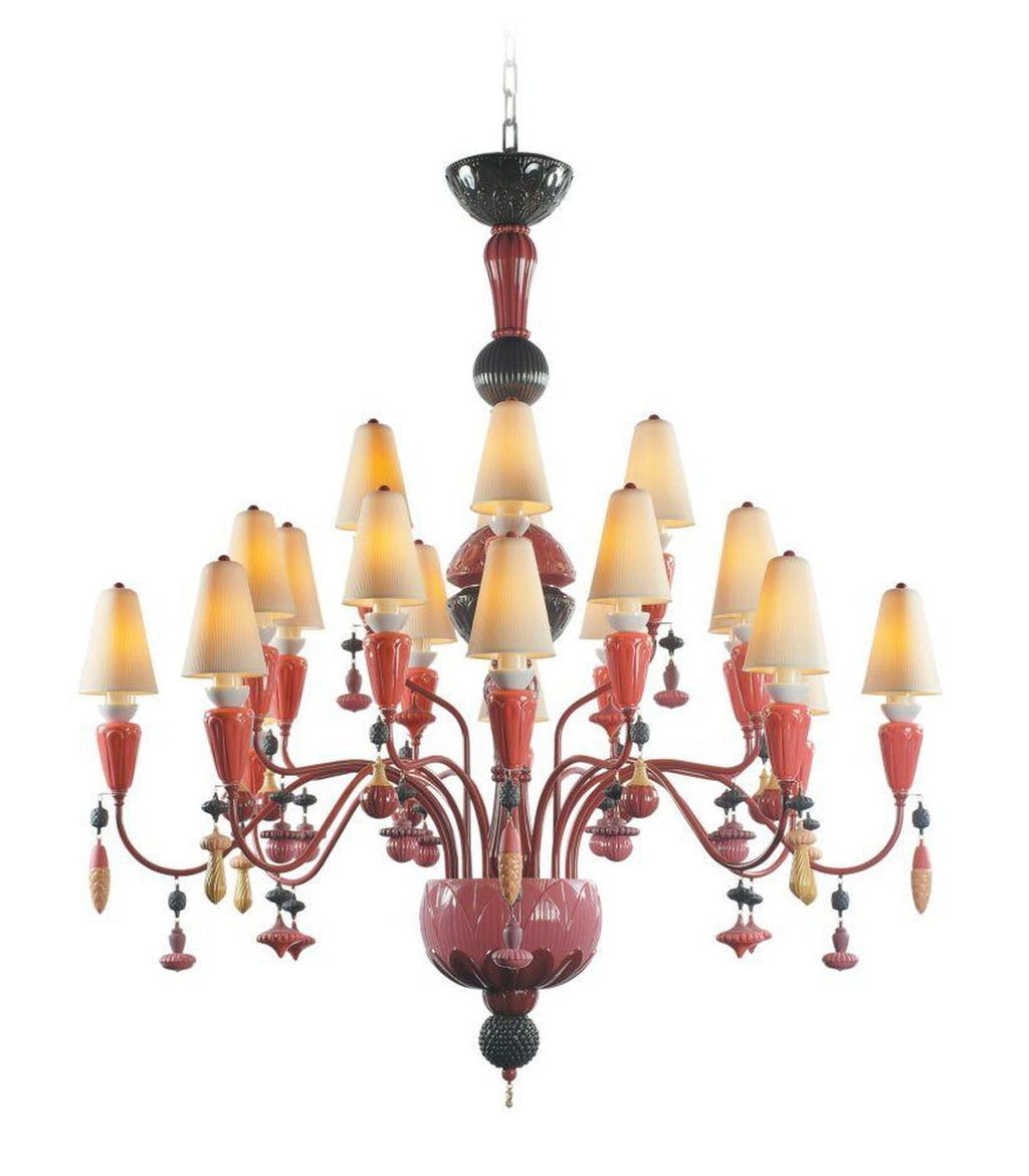 Lladro Ivy and Seed 20 Lights Chandelier Flat Model (US) - Medium