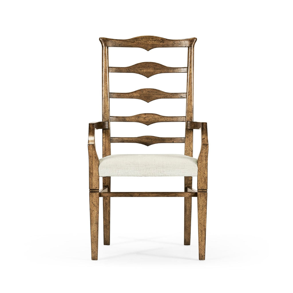 Jonathan Charles Casual Accents Pompano Ladderback Arm Chair - Set of 2