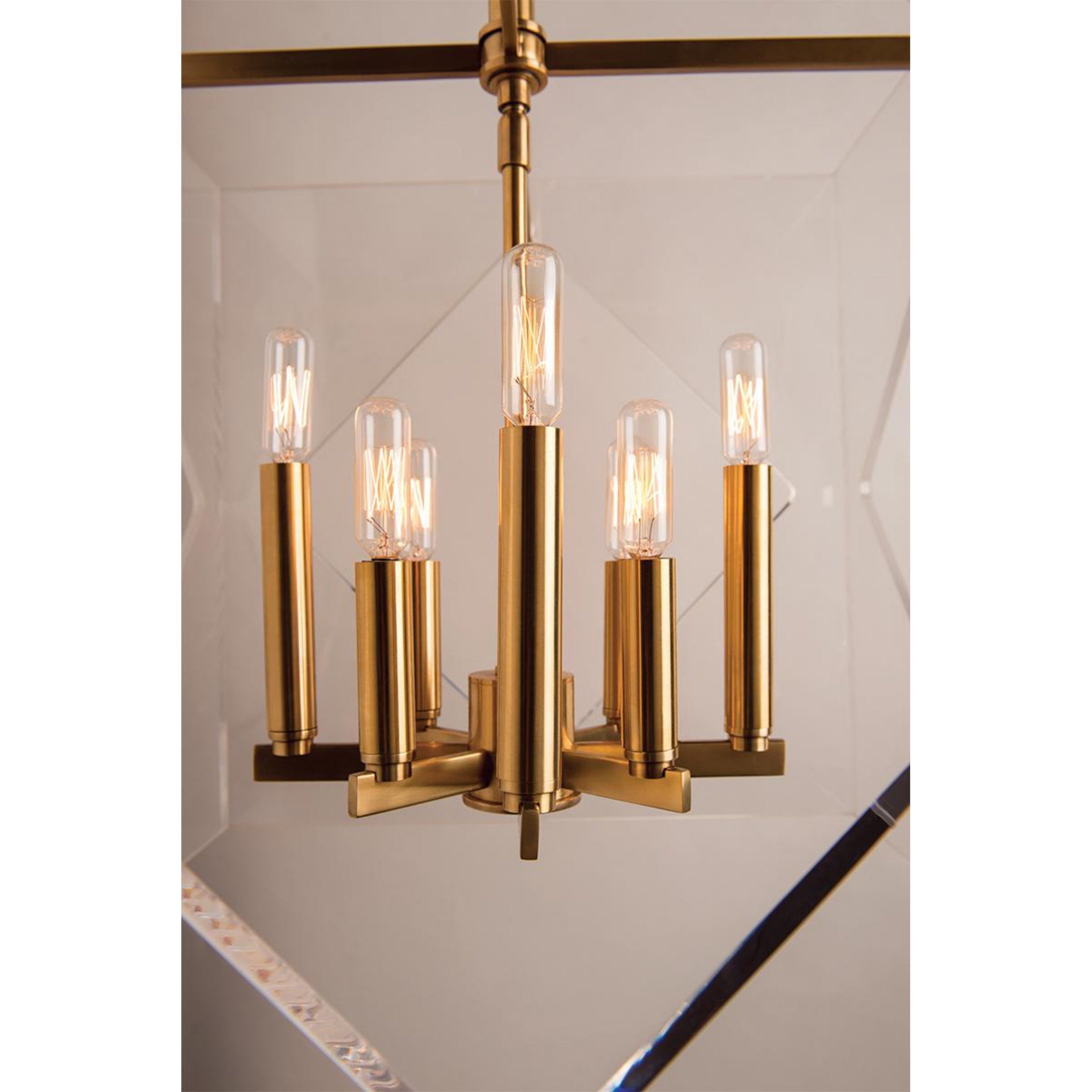 Travis 8-Light Chandelier in Polished Nickel 20L x 20W x 26.5H