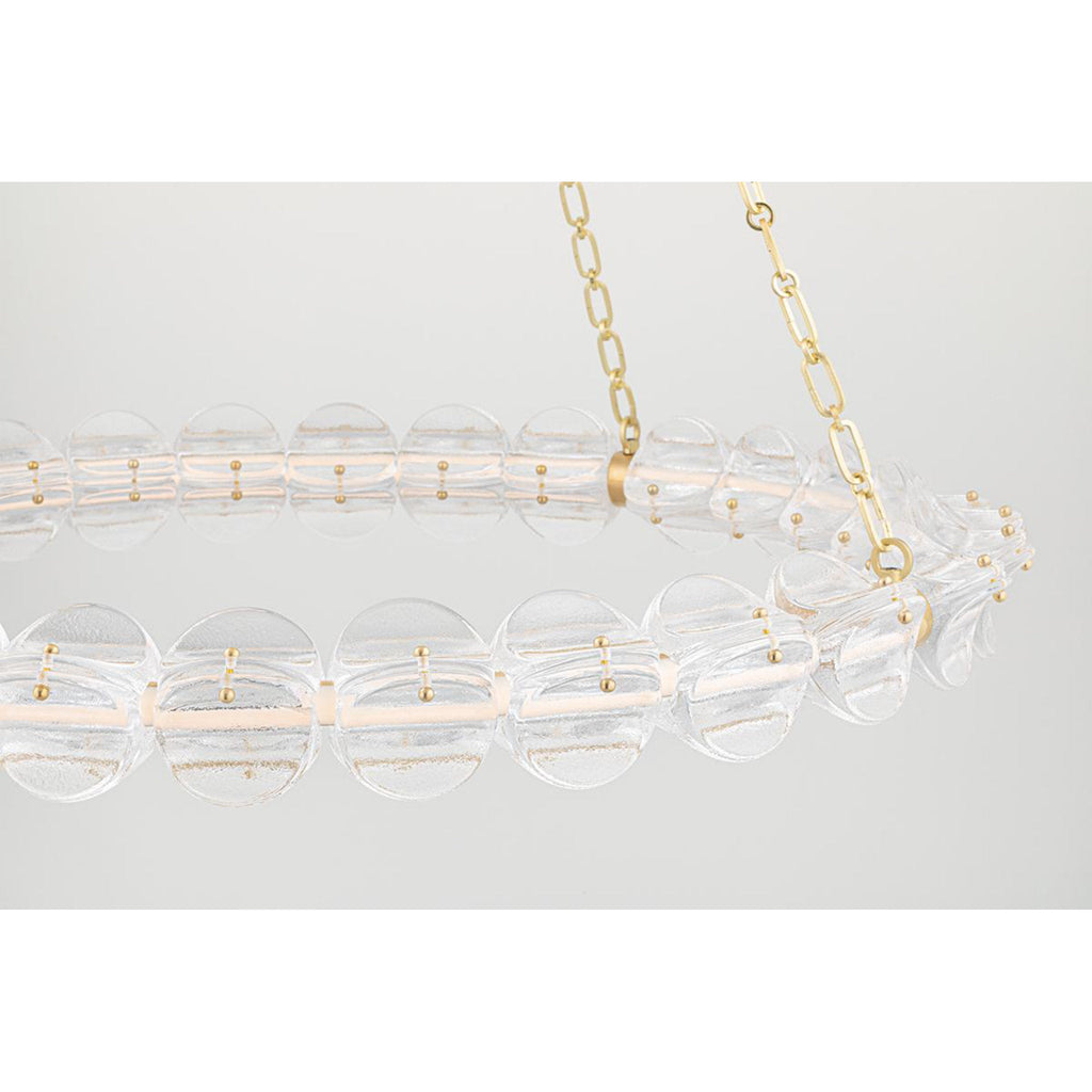 Lindley 1-Light Chandelier in Polished Nickel 54.5L x 54.5W x 4.625H