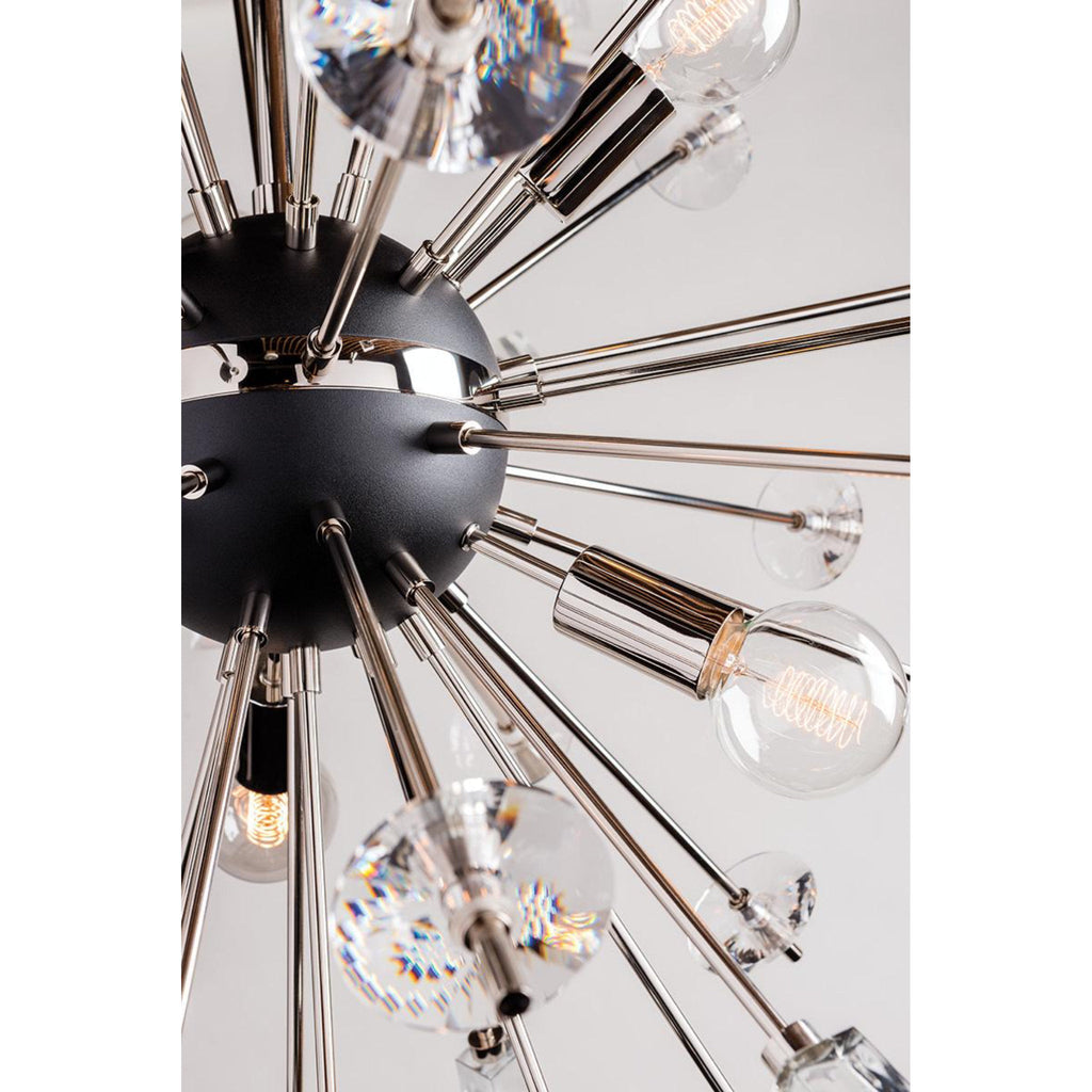 Liberty 12-Light Chandelier in Aged Brass 46L x 46W x 46H
