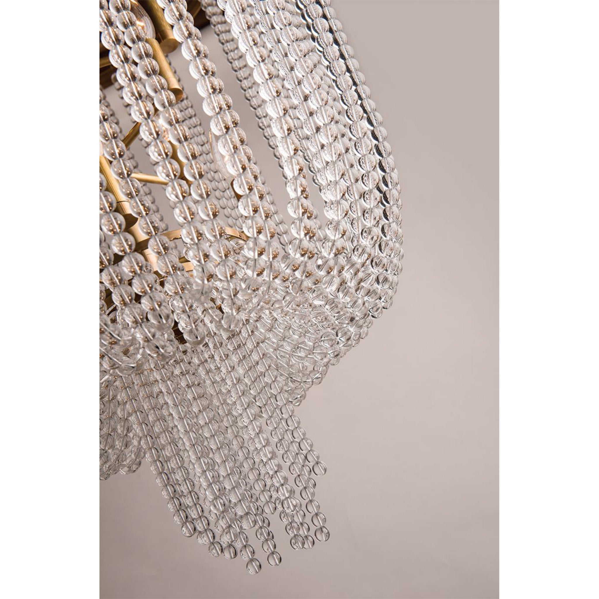 Royalton 12-Light Chandelier in Aged Brass 26L x 26W x 37.5H