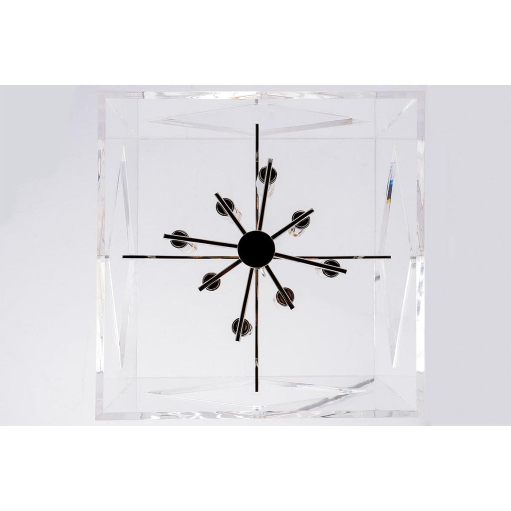 Travis 8-Light Chandelier in Polished Nickel 24L x 24W x 32H