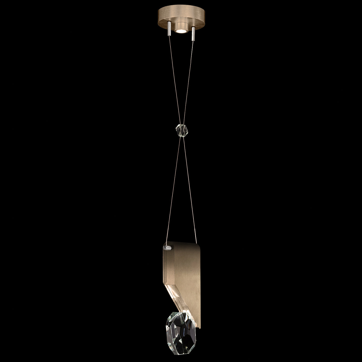 Fine Art Handcrafted Lighting Aria 7.25" Round Pendant