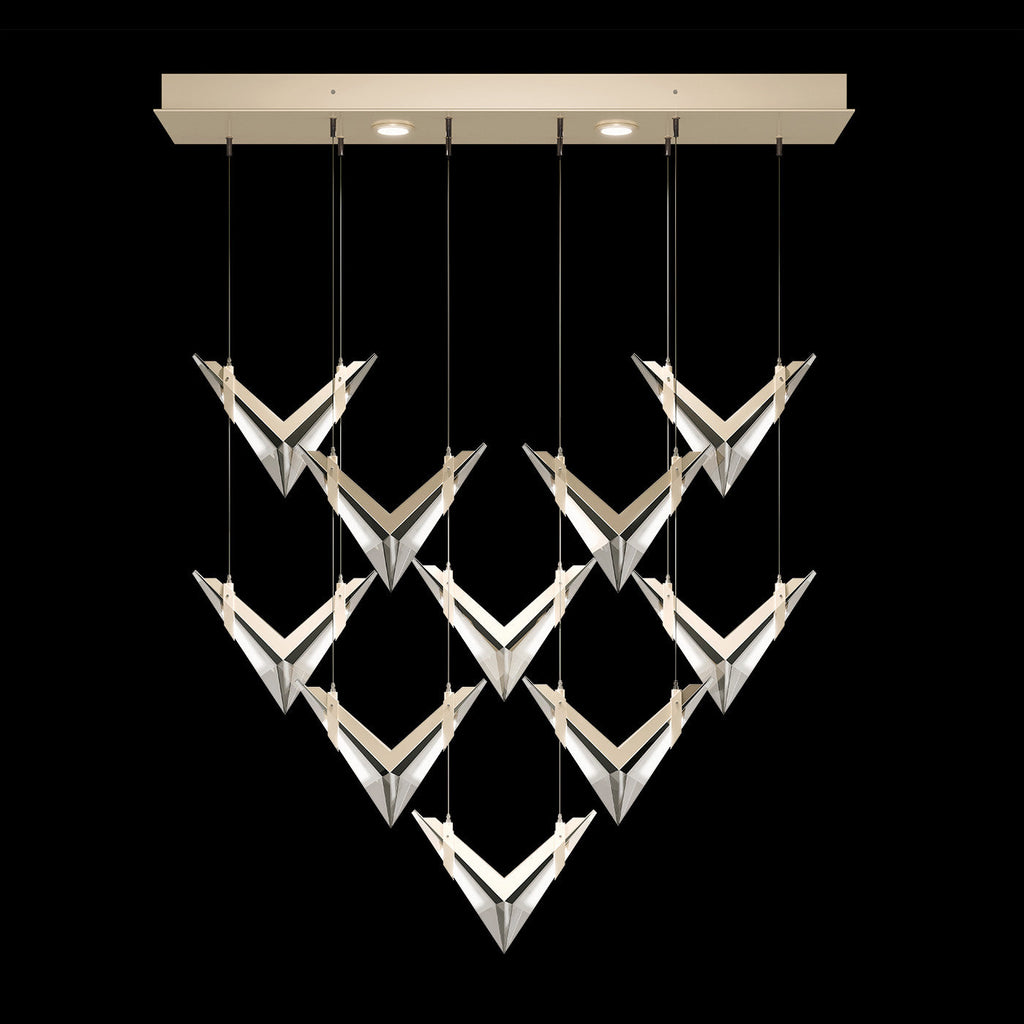 Fine Art Blade 48"W Rectangular Pendant