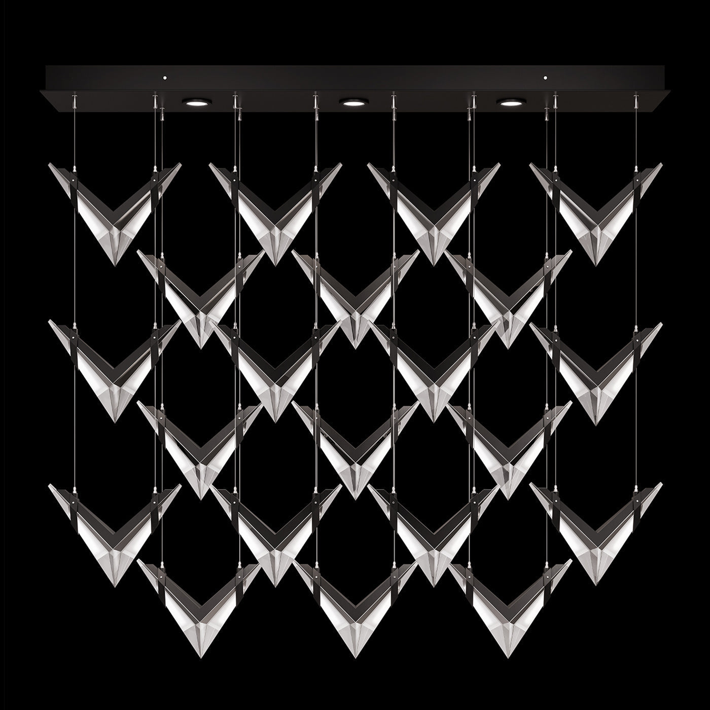 Fine Art Blade 62"W Rectangular Pendant