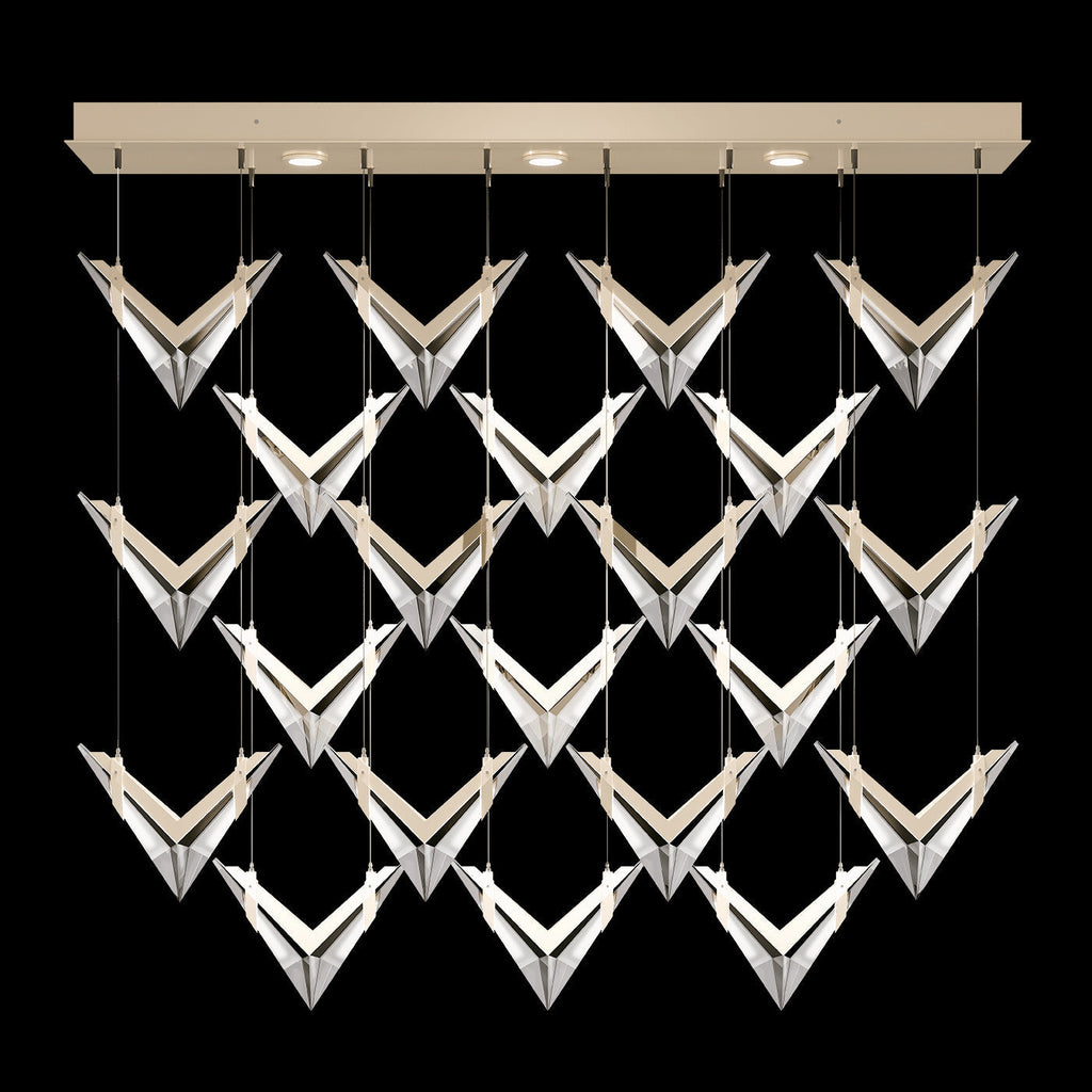 Fine Art Blade 62"W Rectangular Pendant