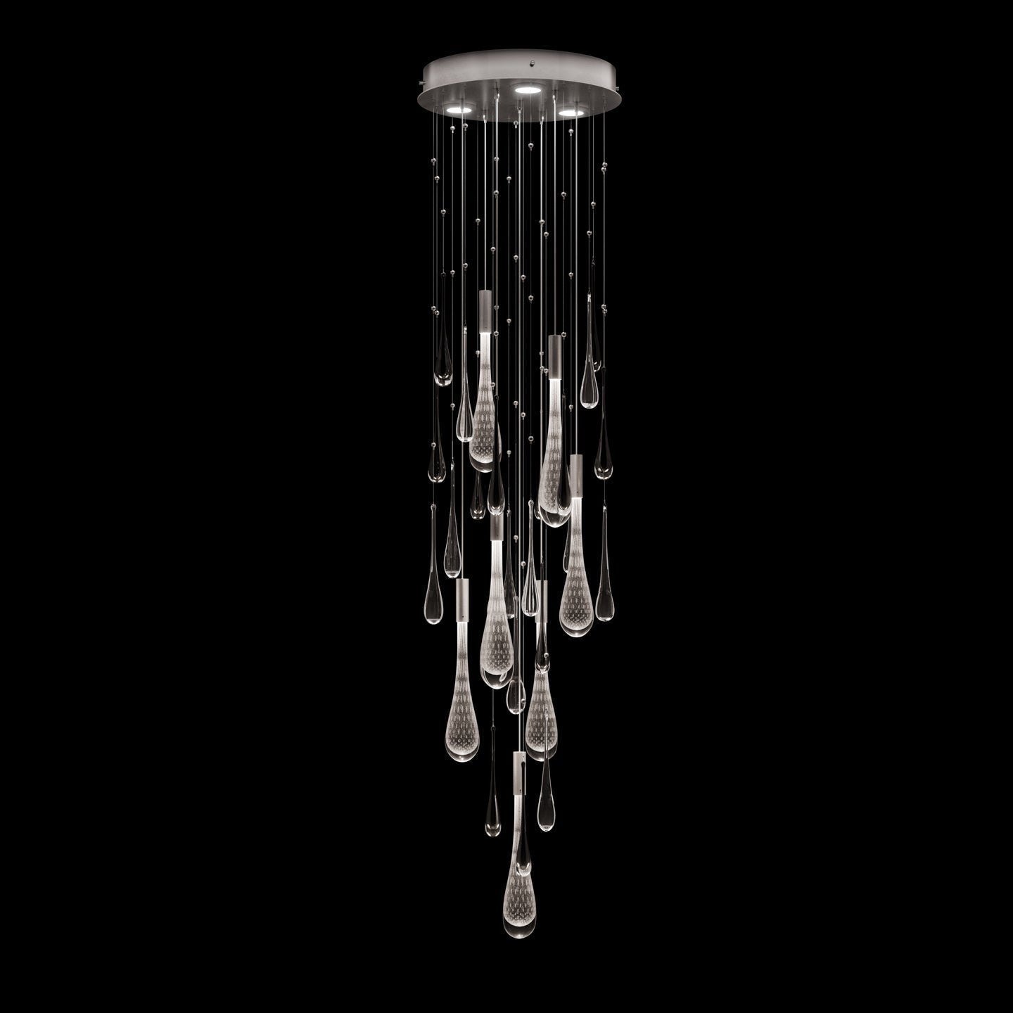 Fine Art Rain 18"W Round Pendant