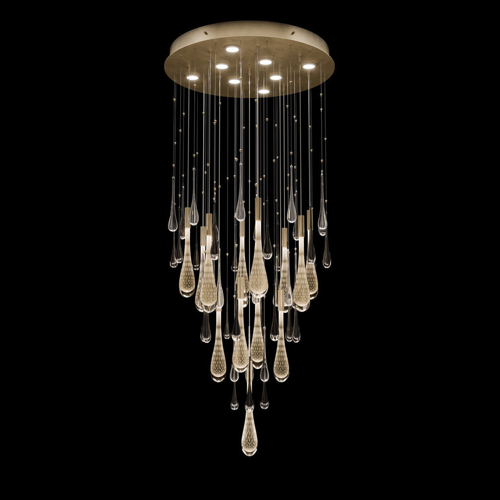 Fine Art Rain 32"W Round Pendant