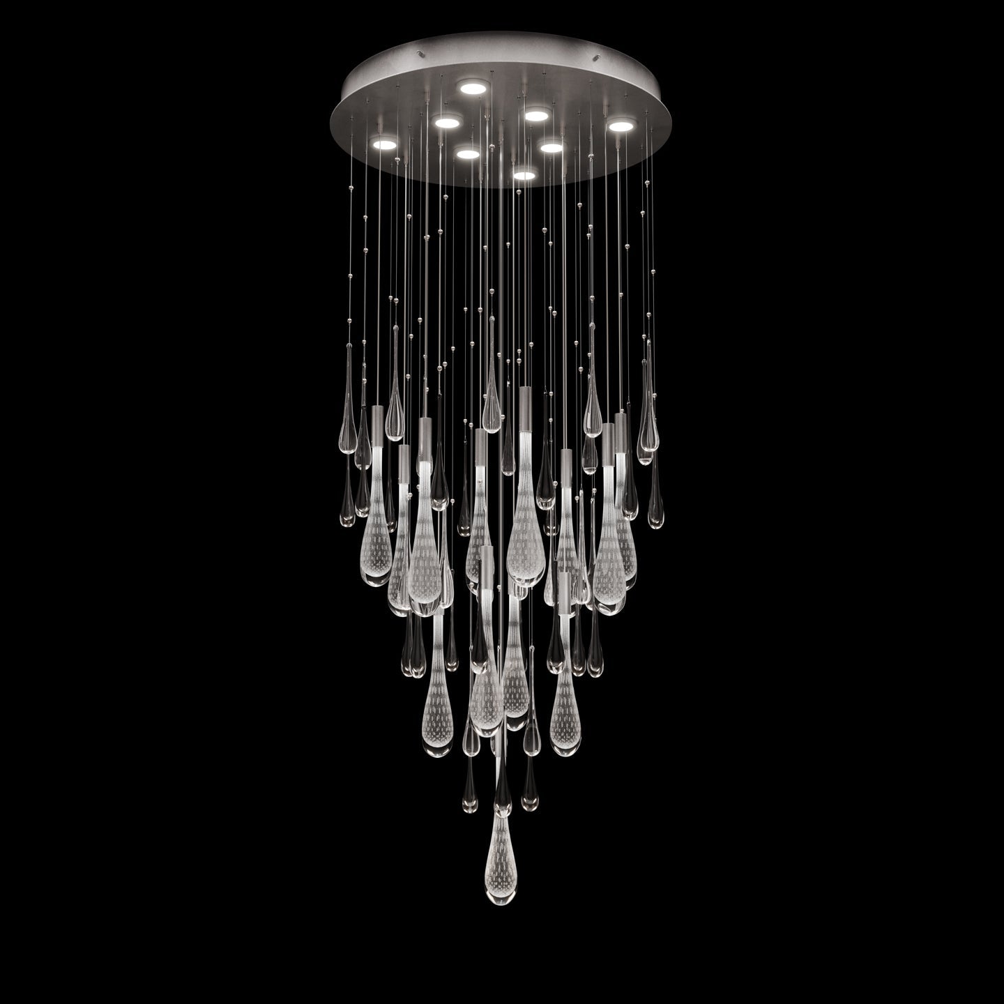 Fine Art Rain 32"W Round Pendant