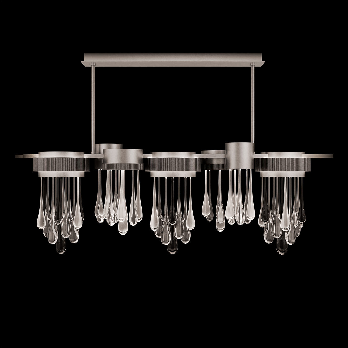 Fine Art Rain 56.25"W Linear Pendant