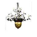 Meyda Tiffany Fifteen Light Up / Down Lighting Three Tier Chandelier from the Acorn Collection