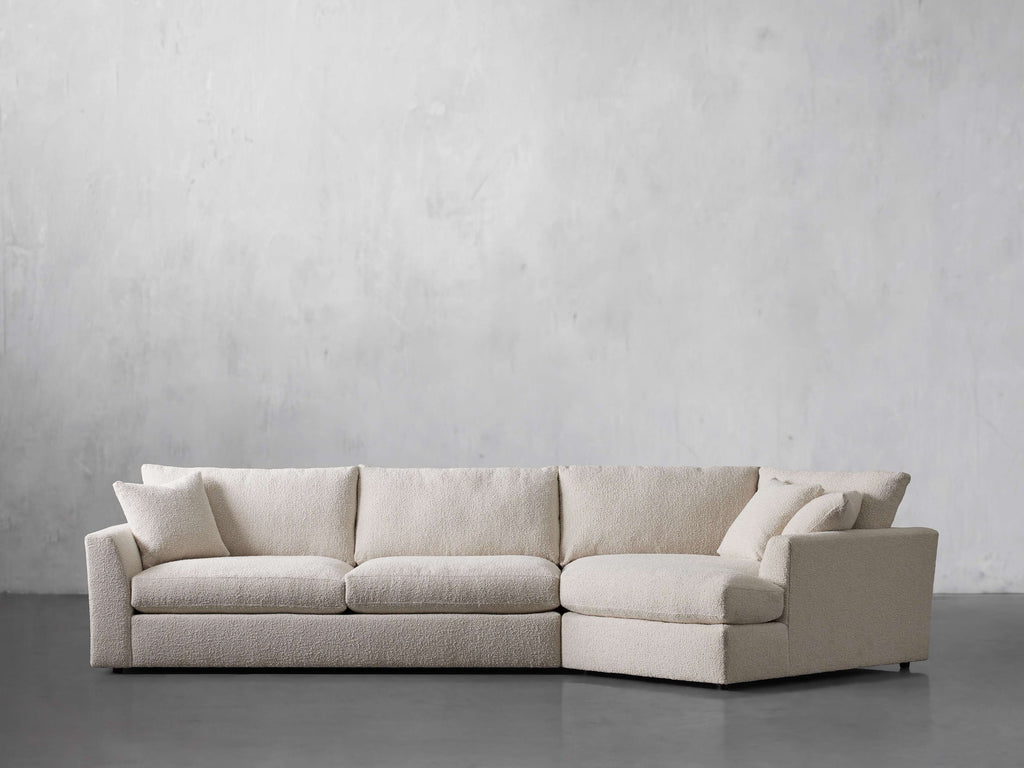 Vernon Two-Piece Right Arm Deep 43" Cuddle Chaise Sectional