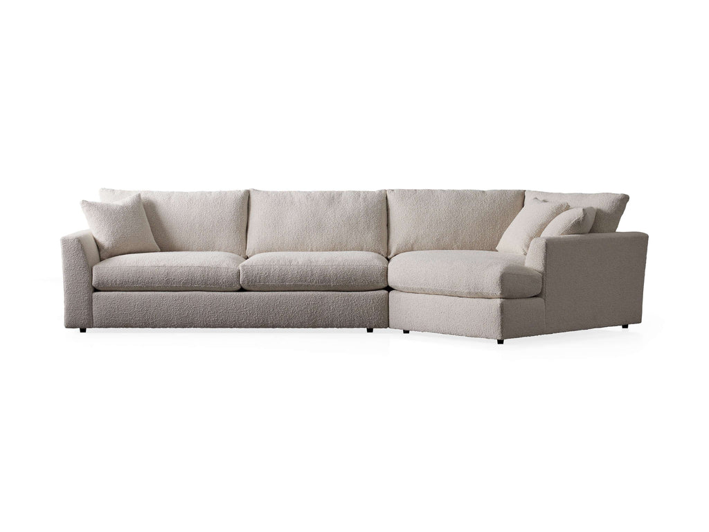 Vernon Two-Piece Right Arm Deep 43" Cuddle Chaise Sectional