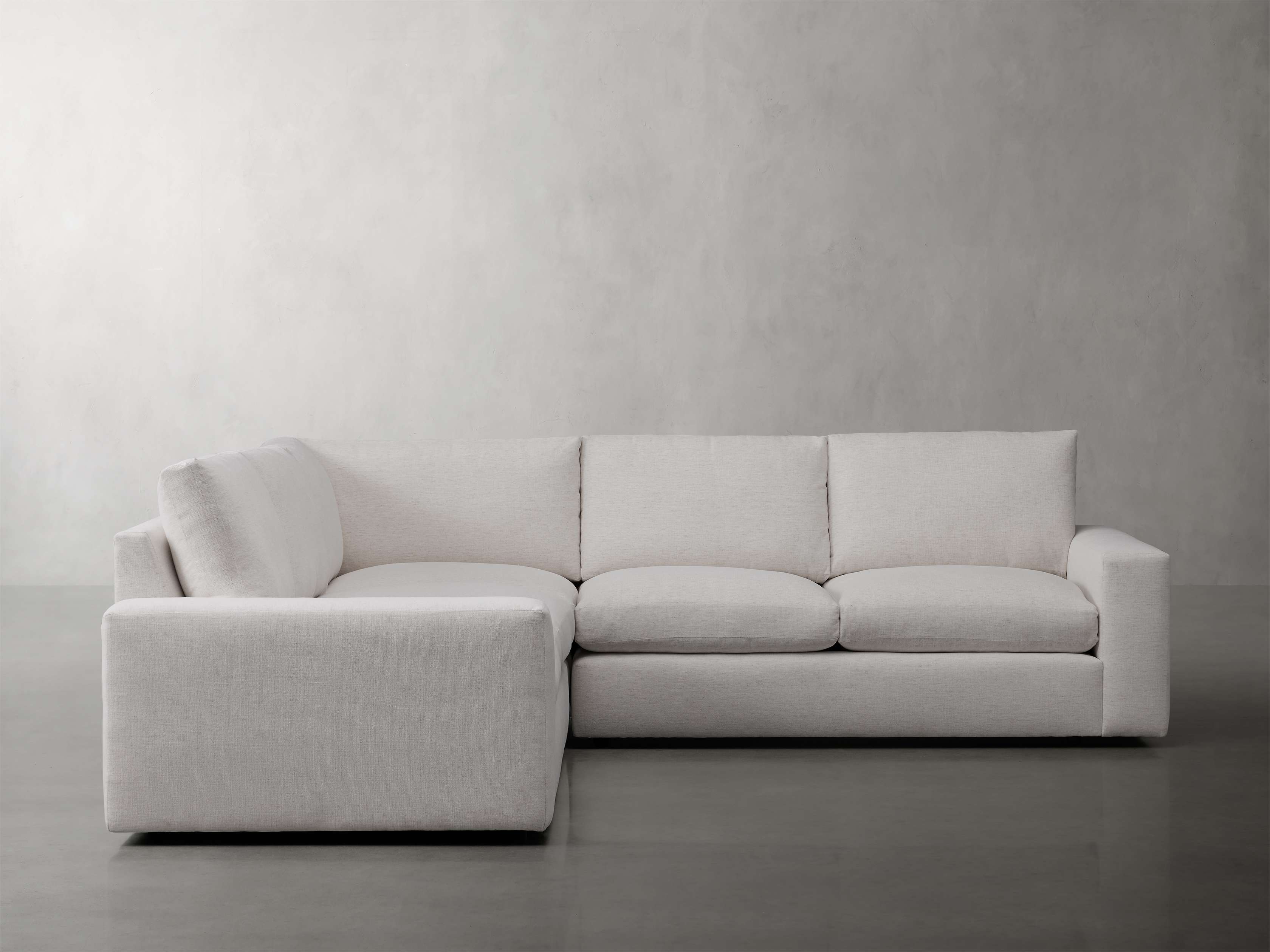 Kipton Wide Arm Three-Piece Corner Sectional