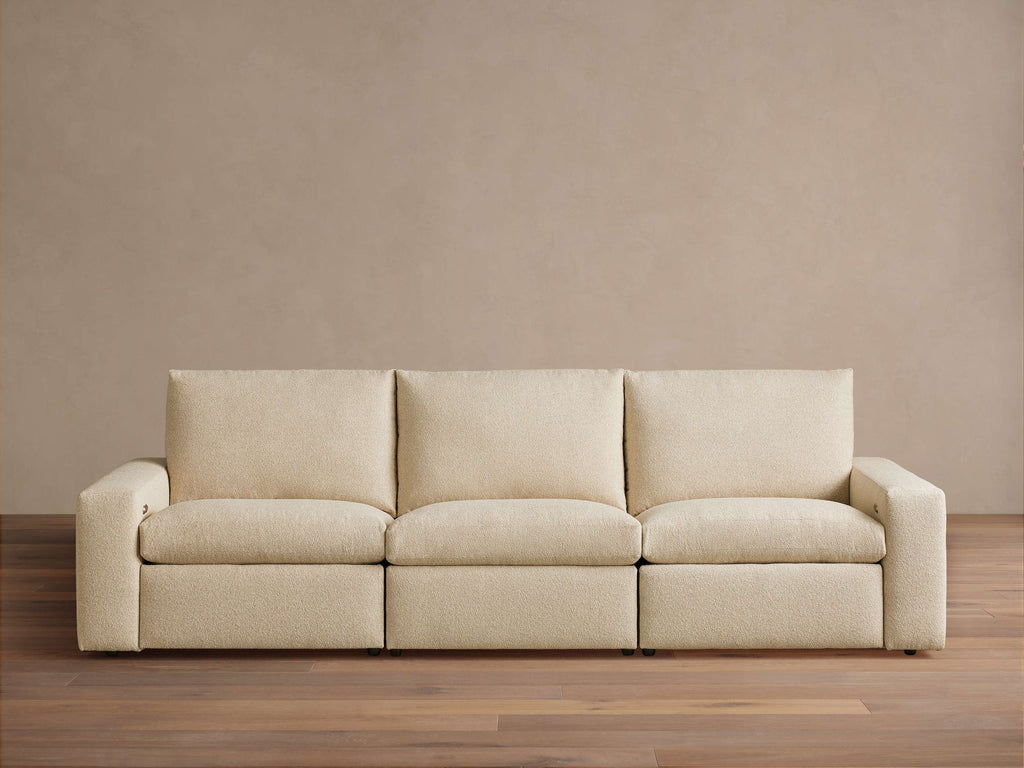 Kipton Wide Arm Three-Piece Motion Modular Sofa