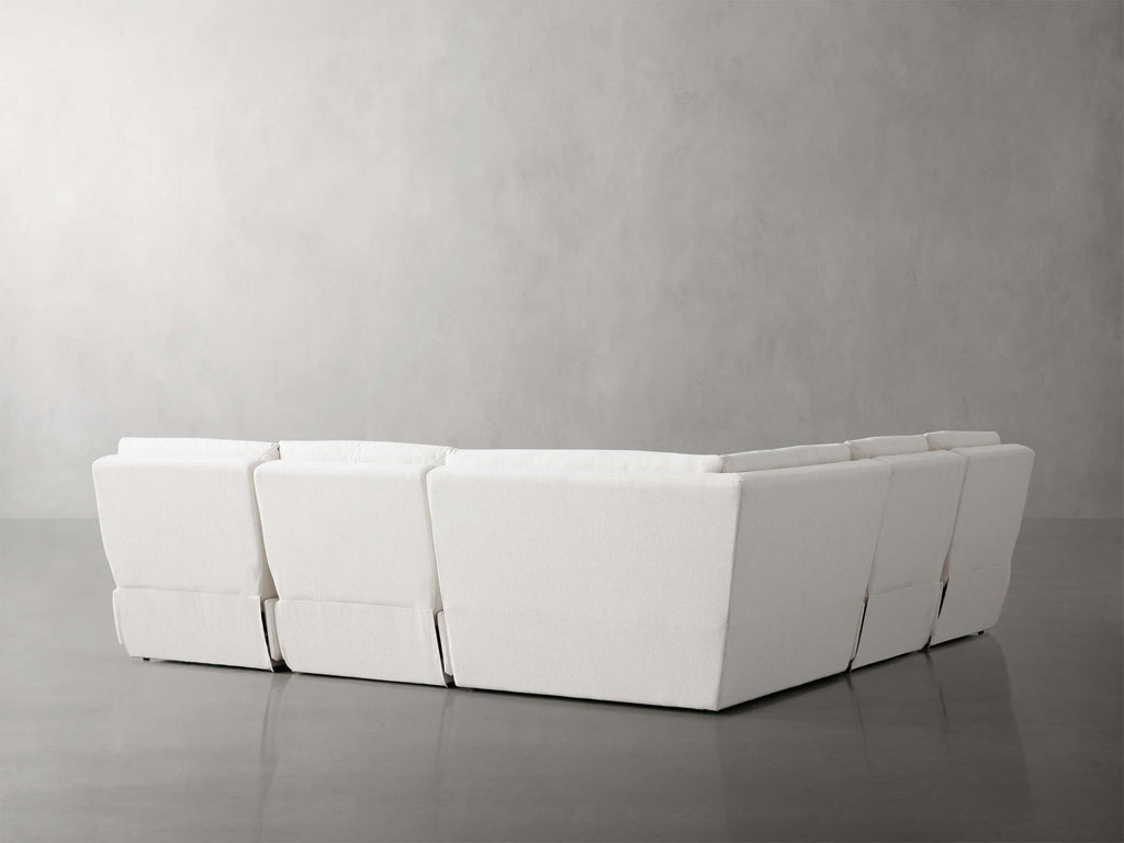 Rowland Tailored Five Piece Armless Motion Corner Sectional
