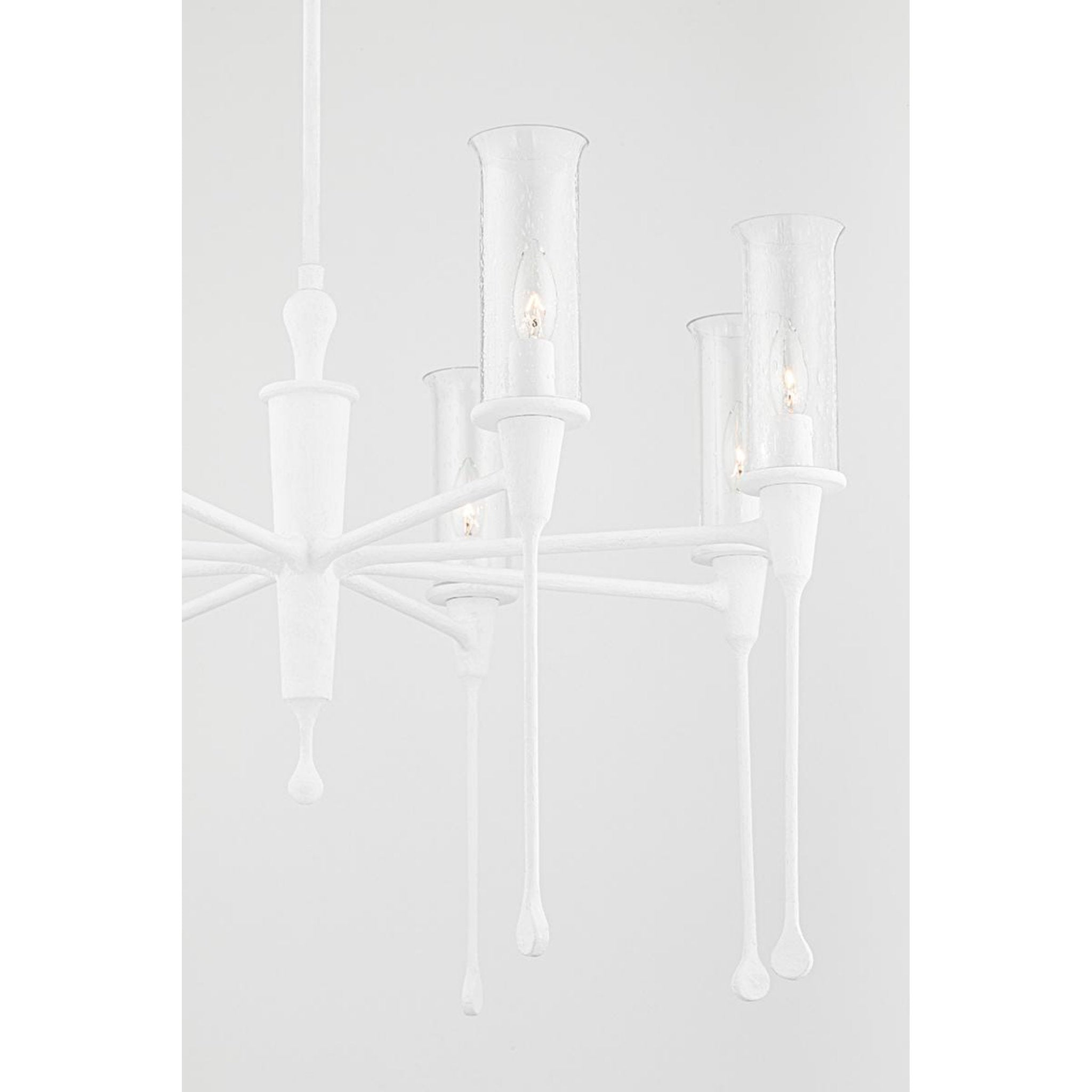 Chisel 16-Light Chandelier in Black Iron 41.25L x 41.25W x 28H