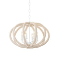 Lewiston 3-Light Chandelier in White Plaster 24.5L x 24.5W x 16.5H