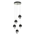 Chrysalis 5-Light Small Crystal Pendant 5-Light Black Crystal (BP) in Sterling