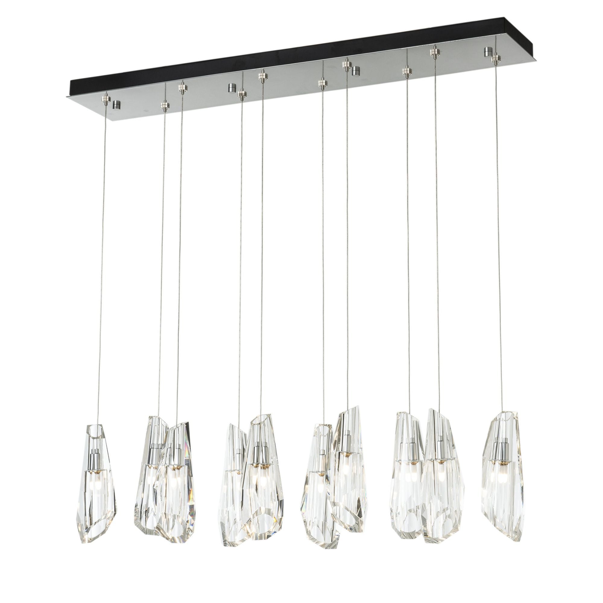 Luma 10-Light Large Crystal Pendant 10-Light Crystal in Sterling