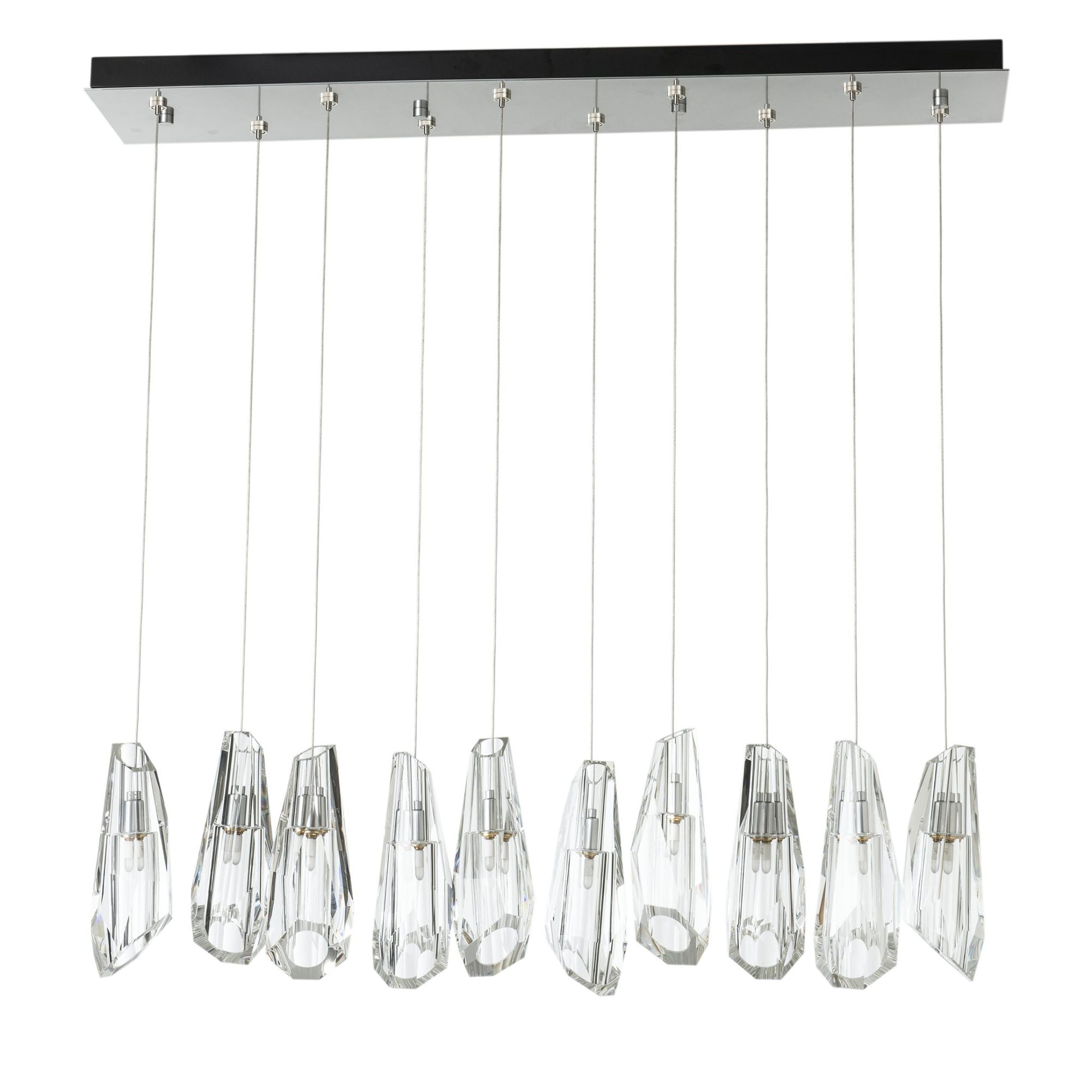 Luma 10-Light Large Crystal Pendant 10-Light Crystal in Sterling