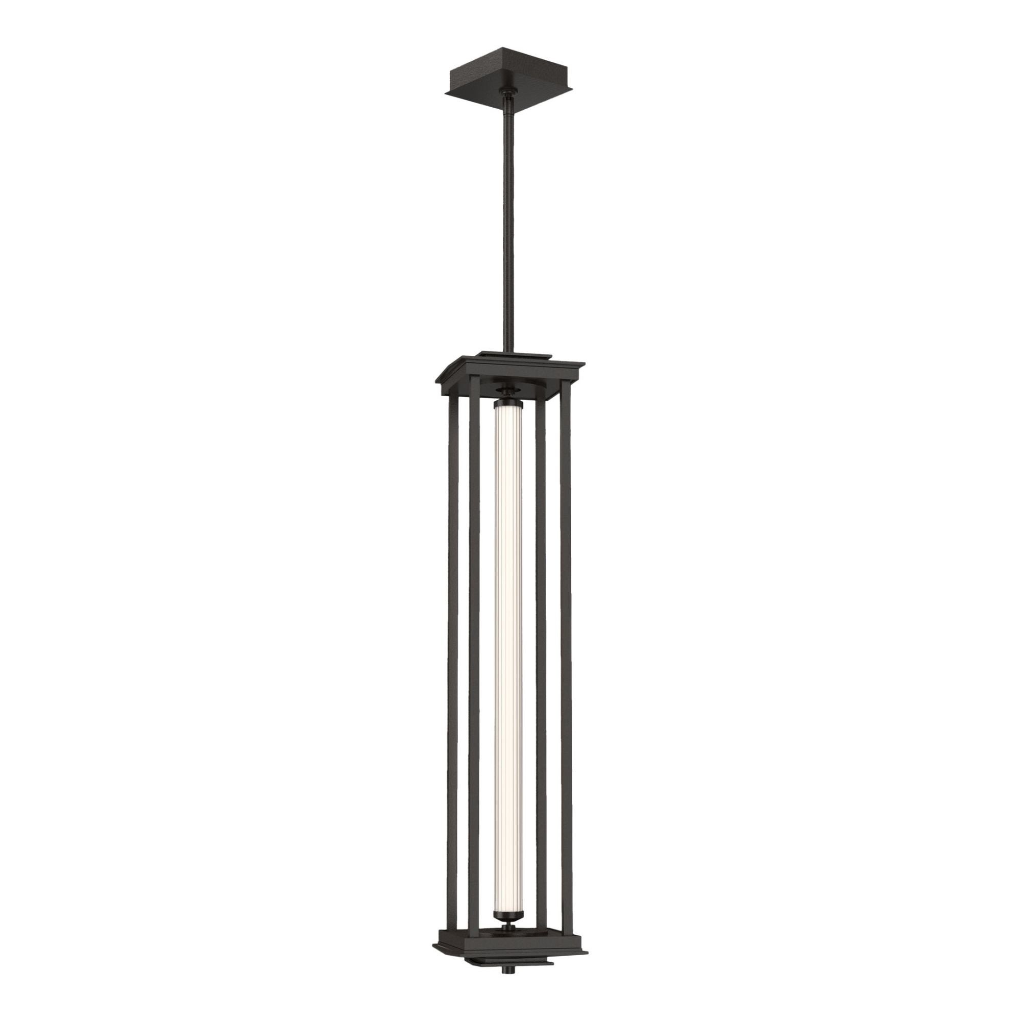Athena 1-Light Large LED Lantern LED Clear Glass (ZM) in Oil Rubbed Bronze
