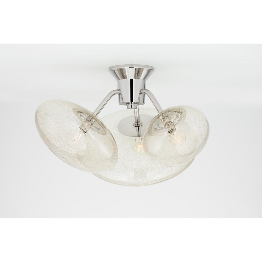 Opera 14-Light Chandelier in Polished Nickel by Kelly Behun 55L x 55W x 33H
