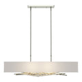 Brindille Pendant 4-Light Natural Anna Shade (SF) in Sterling