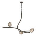 Floret Pendant 3-Light Floret Glass (CA) in Dark Smoke