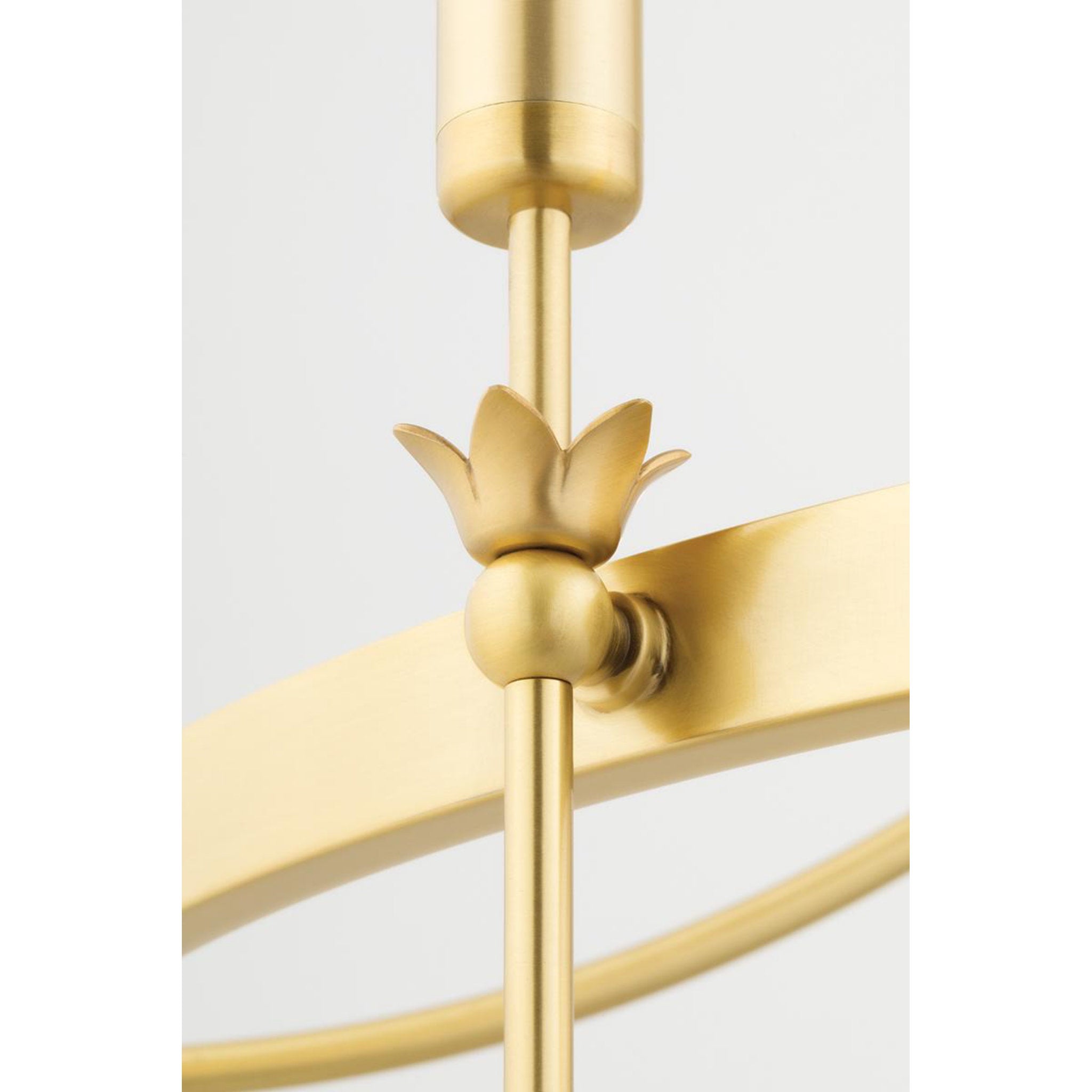 Gates 12-Light Chandelier in Aged Brass 50.5L x 50.5W x 31.75H