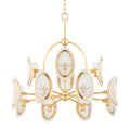 Danes 12-Light Chandelier in Vintage Gold Leaf 34L x 34W x 33H