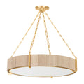 Quebec 6-Light Chandelier in Gold Leaf 30.75L x 30.75W x 6.25H