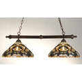 Meyda Tiffany Stained Glass / Tiffany Island / Billiard Fixture from the Jeweled Grape Collection