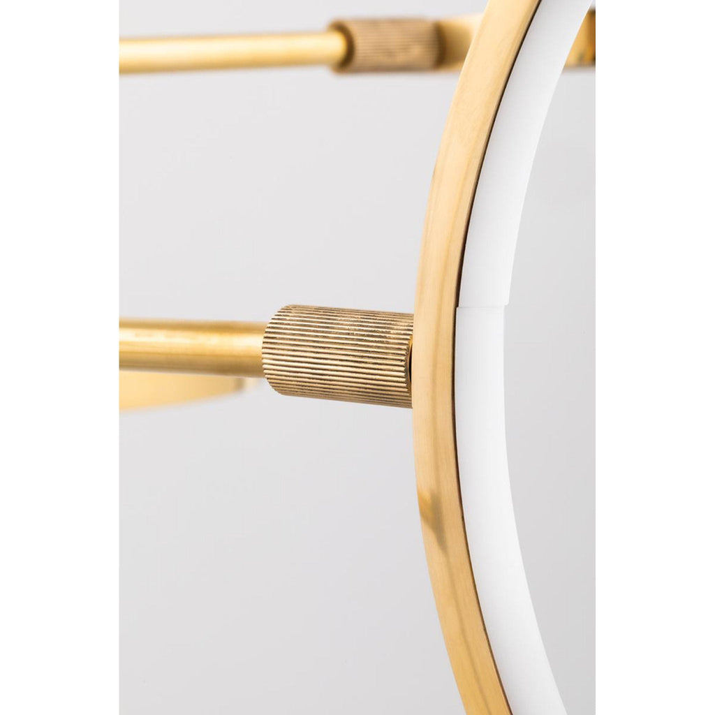 Saturn 0-Light Chandelier in Aged Brass 44.5L x 44.5W x 13.25H