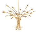 Bilston 15-Light Chandelier in Vintage Gold Leaf 44L x 44W x 32.5H