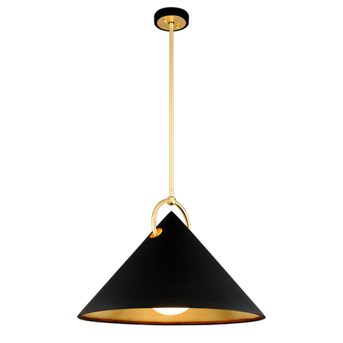 Charm 1-Light Chandelier in Gold Leaf 38L x 38W x 26.5H