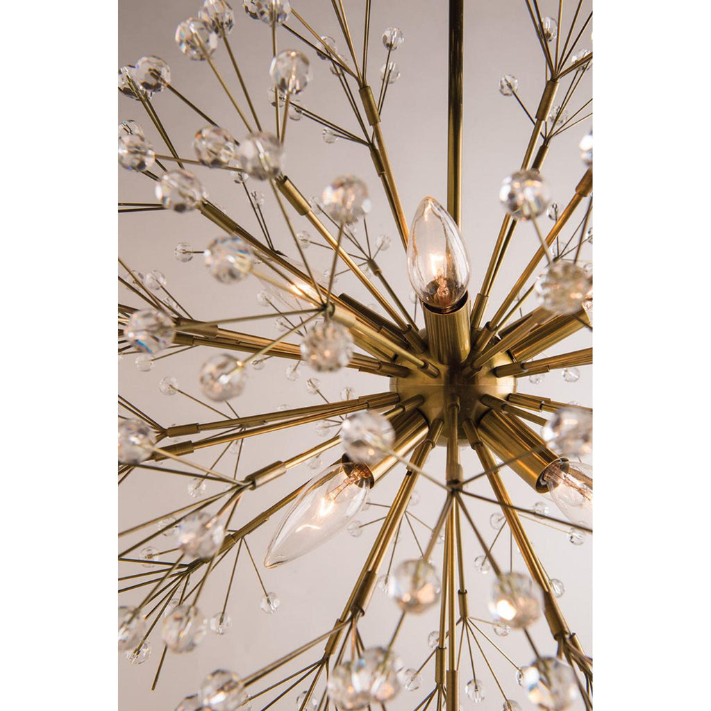 Dunkirk 8-Light Chandelier in Aged Brass 20L x 20W x 24H