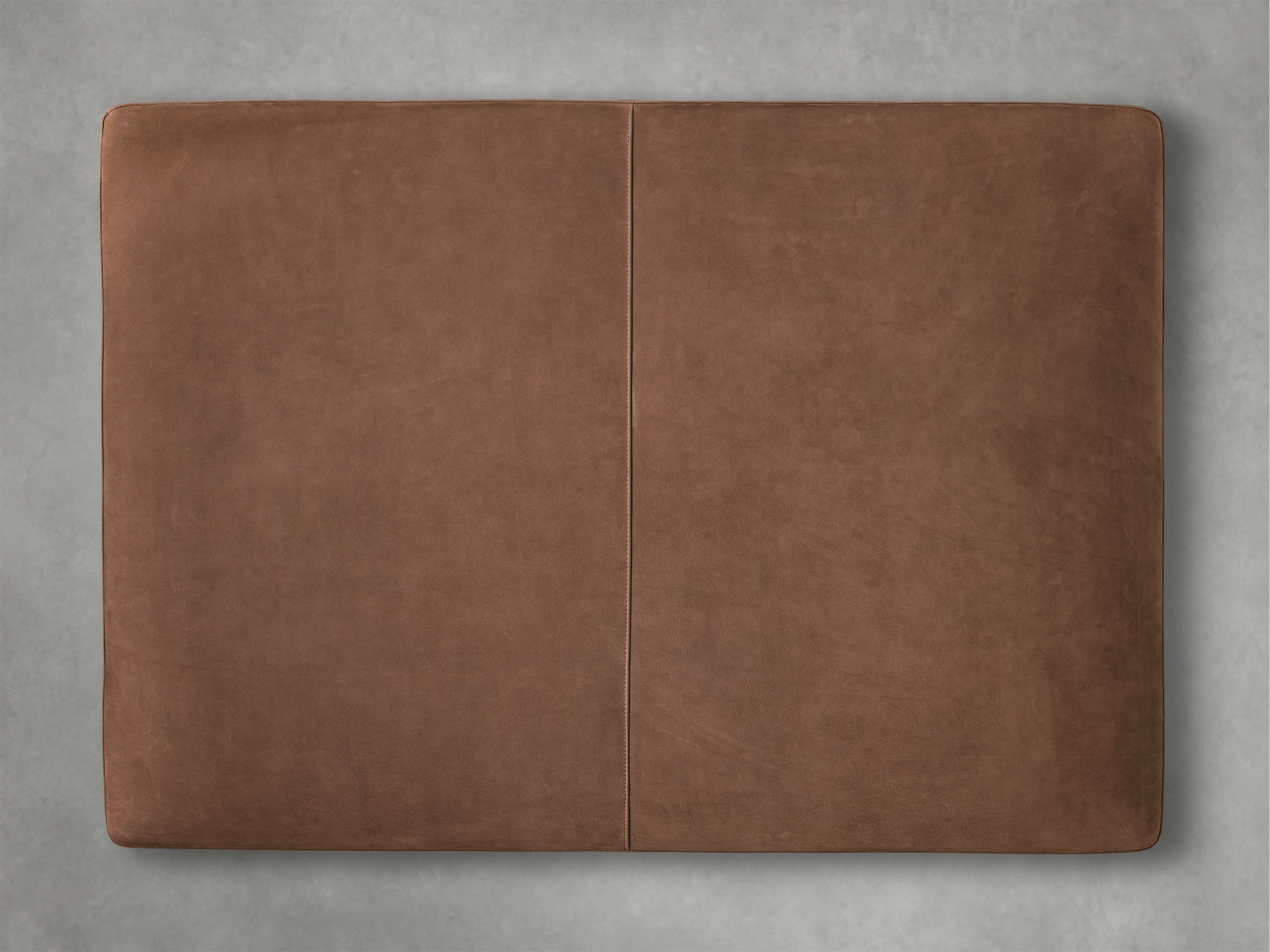 Fisher Nubuck Leather Ottoman