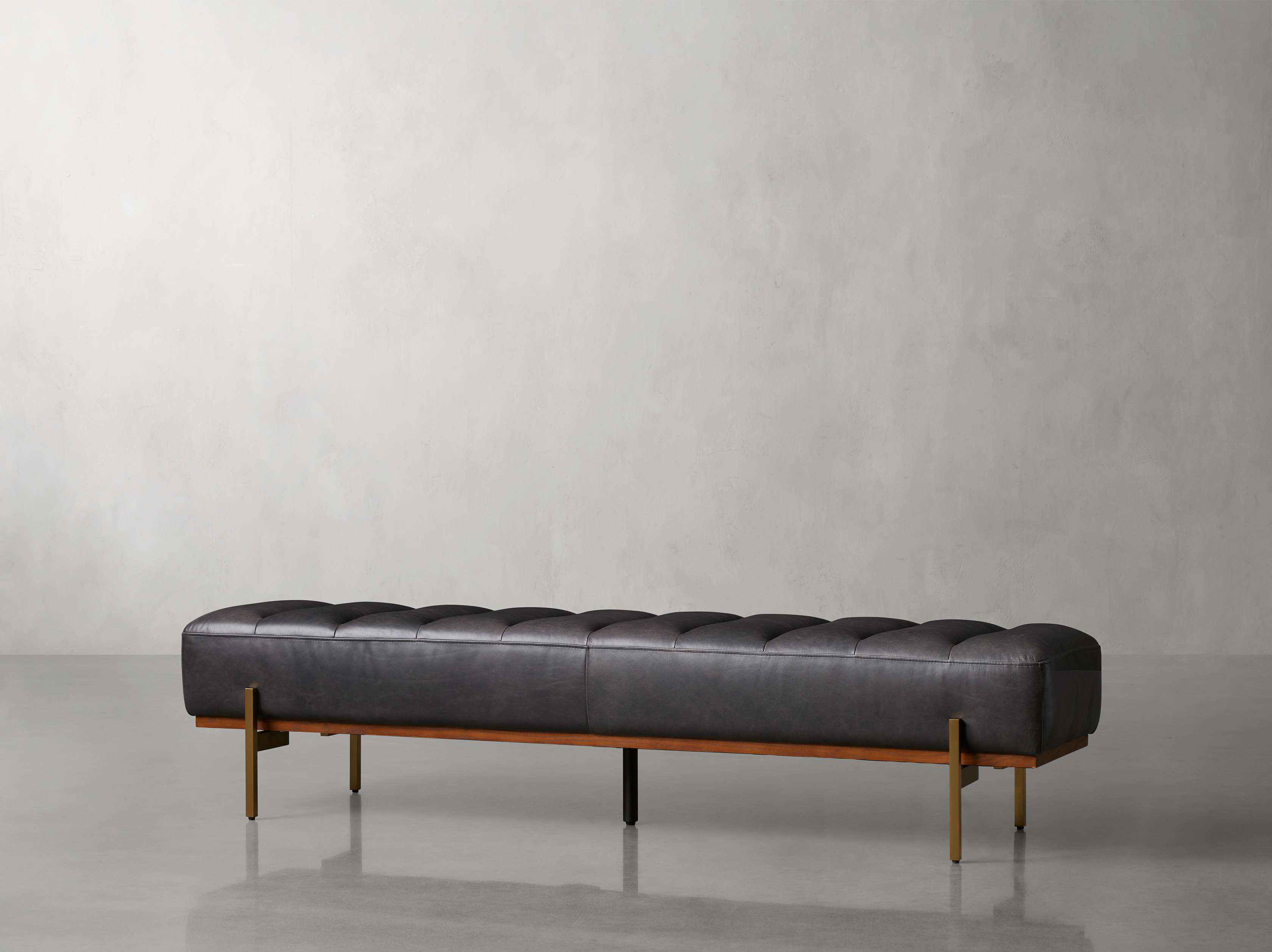 Lansing Leather Bench