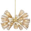 Hartwood 25-Light Chandelier in Aged Brass 45L x 45W x 30.75H