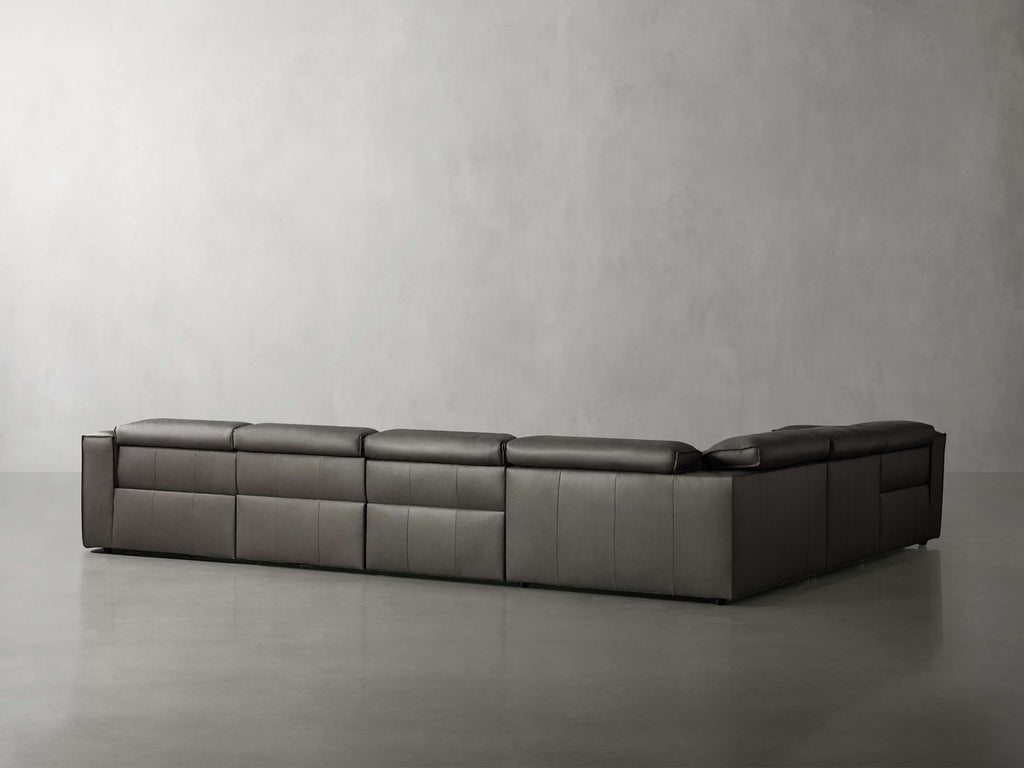 Coburn Leather Six Piece Motion Sectional