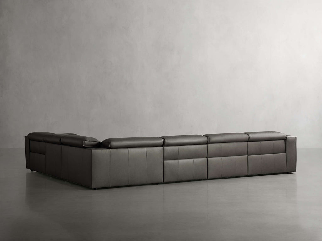 Coburn Leather Six Piece Motion Sectional