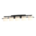 Arc Ellipse 5 Light Sconce 5-Light Opal Glass (GG) in Black