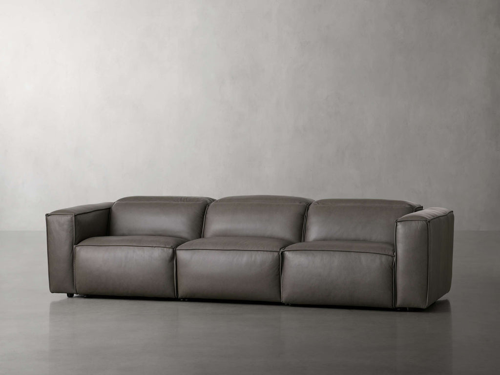 Coburn Leather Three-Piece Motion Sofa