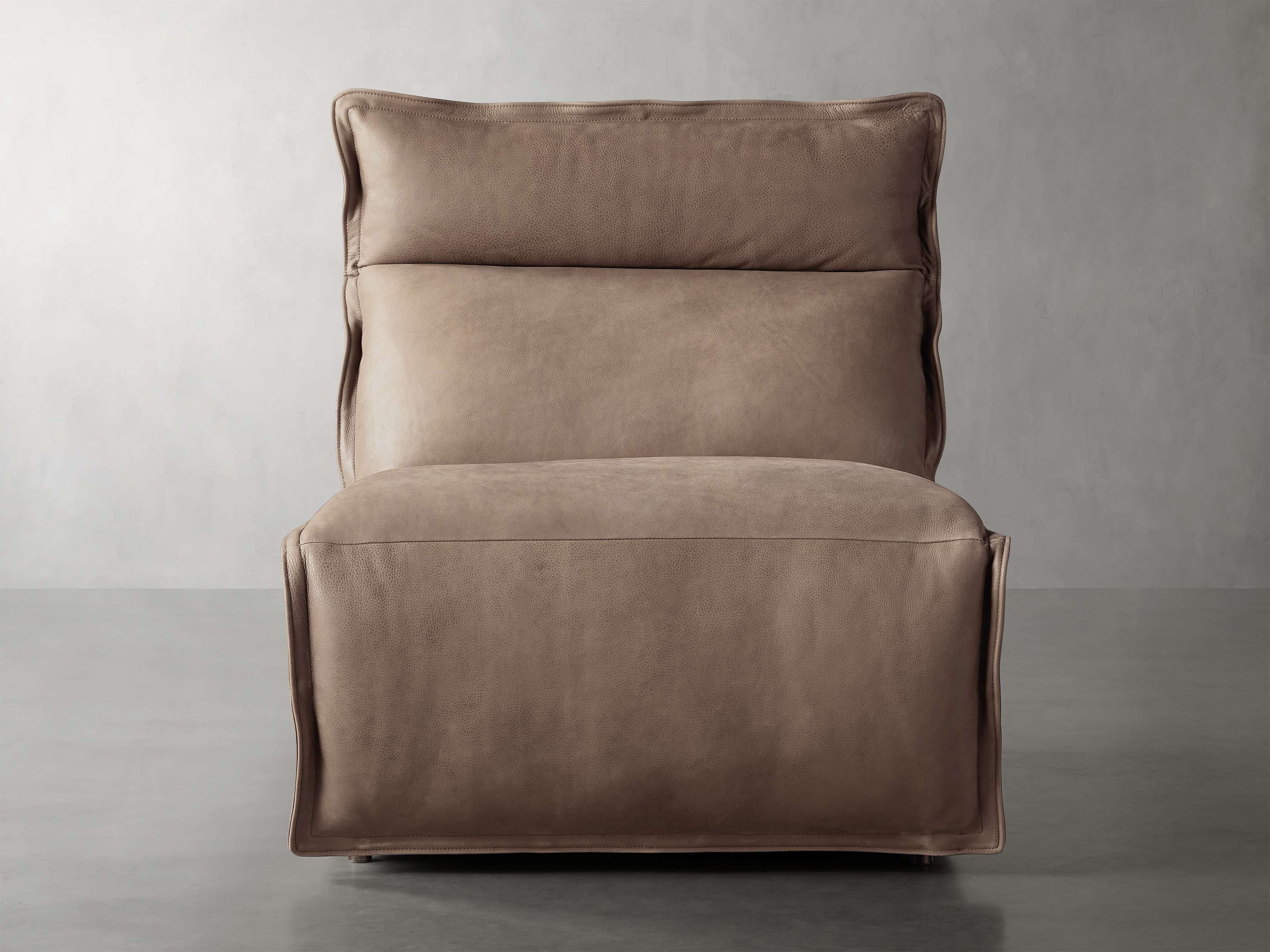 Rowland Leather High-Back Armless Motion Recliner