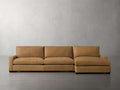 Remington Leather Two-Piece Chaise Sectional