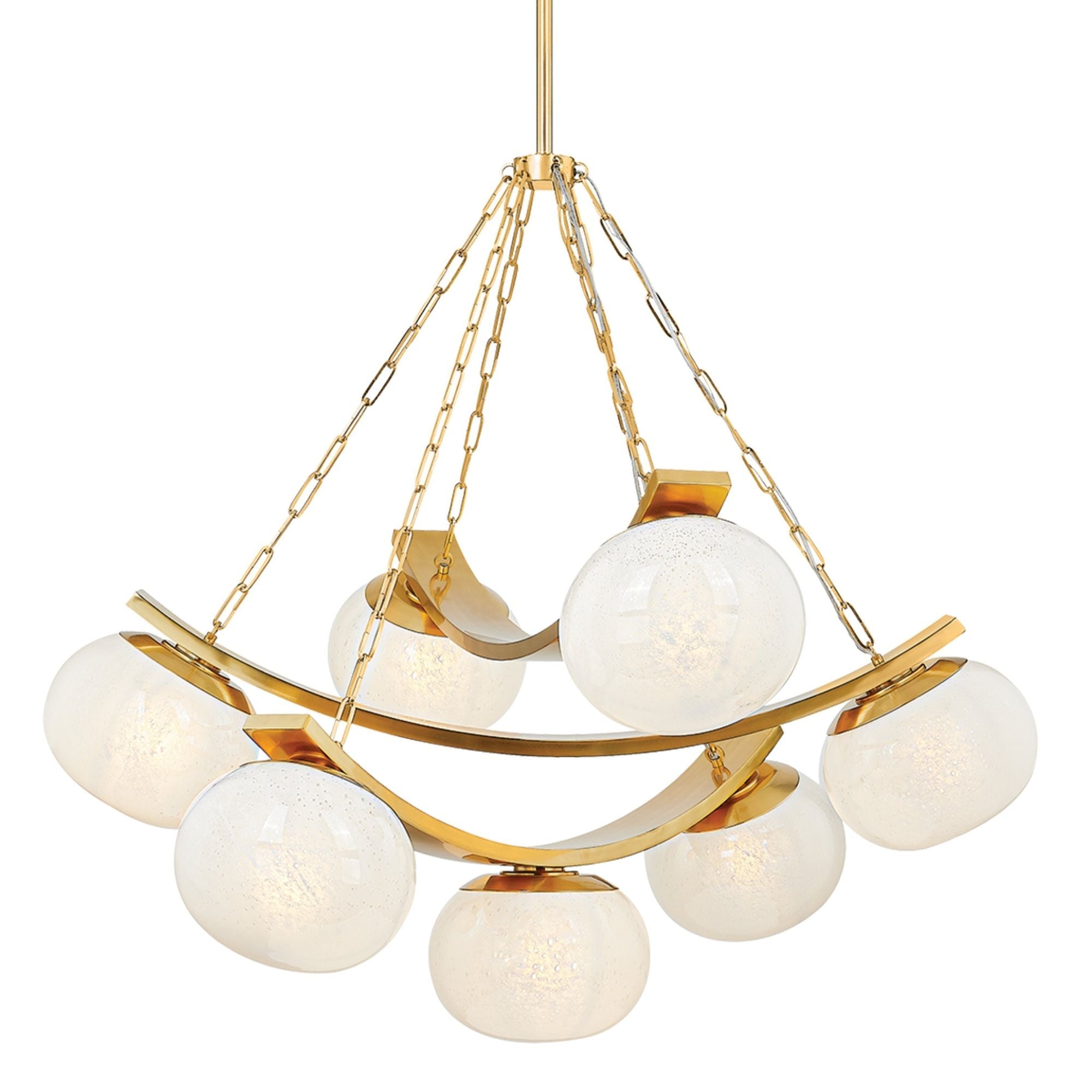 Duxbury 7-Light Chandelier in Aged Brass 43.75L x 43.75W x 39.75H