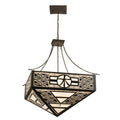 Meyda Tiffany 4 Light 41" Wide Pendant with Handmade Shade