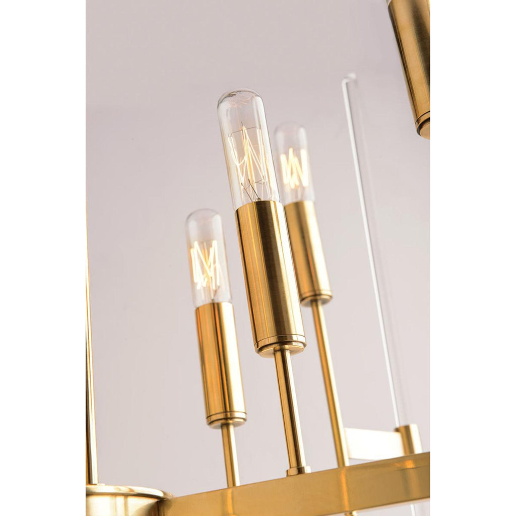 Bari 16-Light Chandelier in Polished Nickel 30L x 30W x 29H